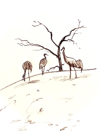 Día de invierno. Ilustración: Carlos Pardos