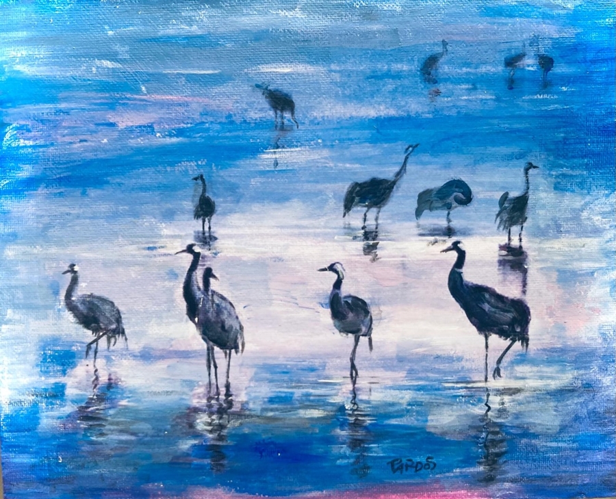 Óleo original Carlos Pardos. Exposición Naturaleza Viva