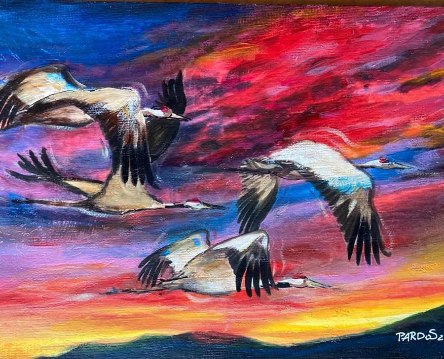 Óleo original Carlos Pardos. Exposición Naturaleza Viva